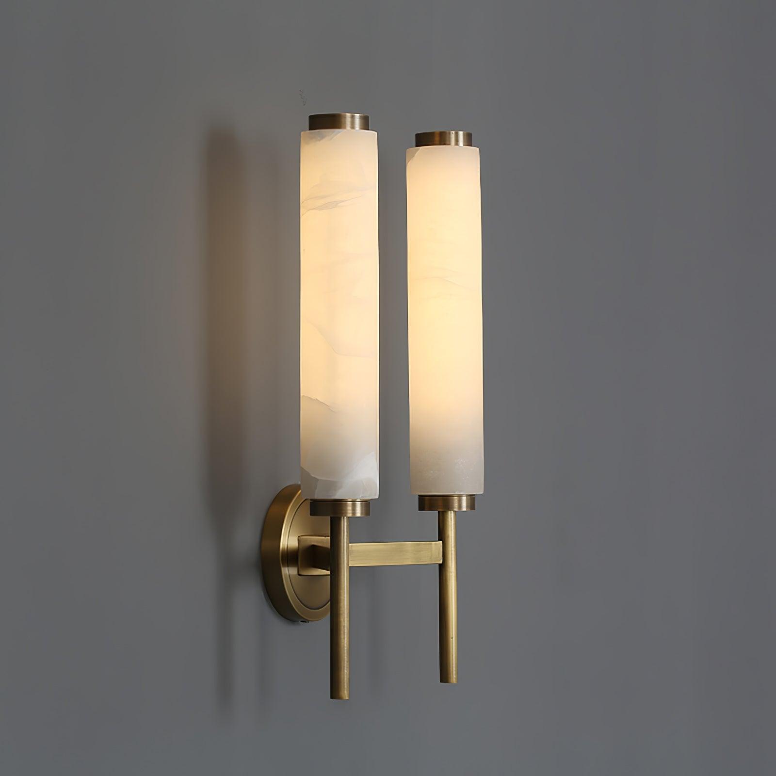 Jern Art Deco Alabaster Wall Lamp - Lamp Copper