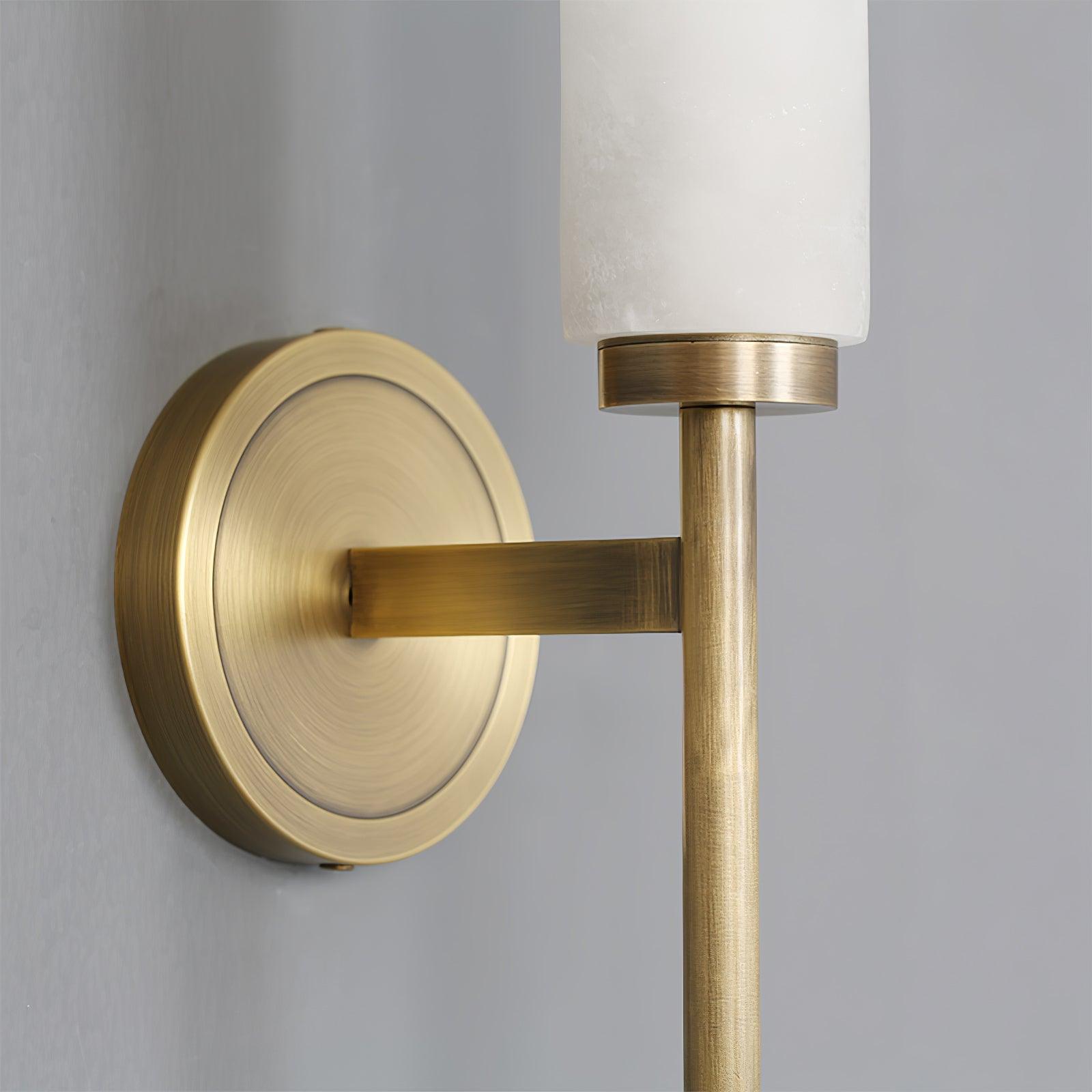 Jern Art Deco Alabaster Wall Lamp - Lamp Copper