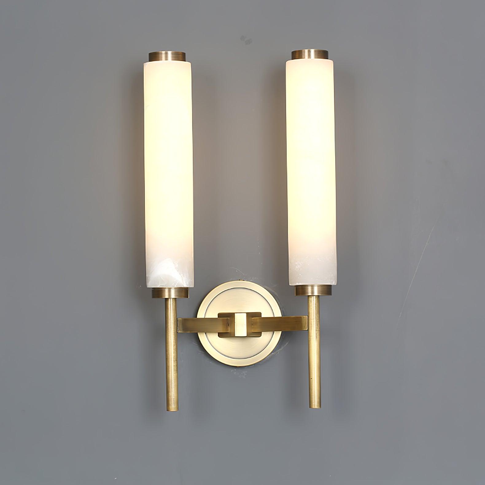 Jern Art Deco Alabaster Wall Lamp - Lamp Copper