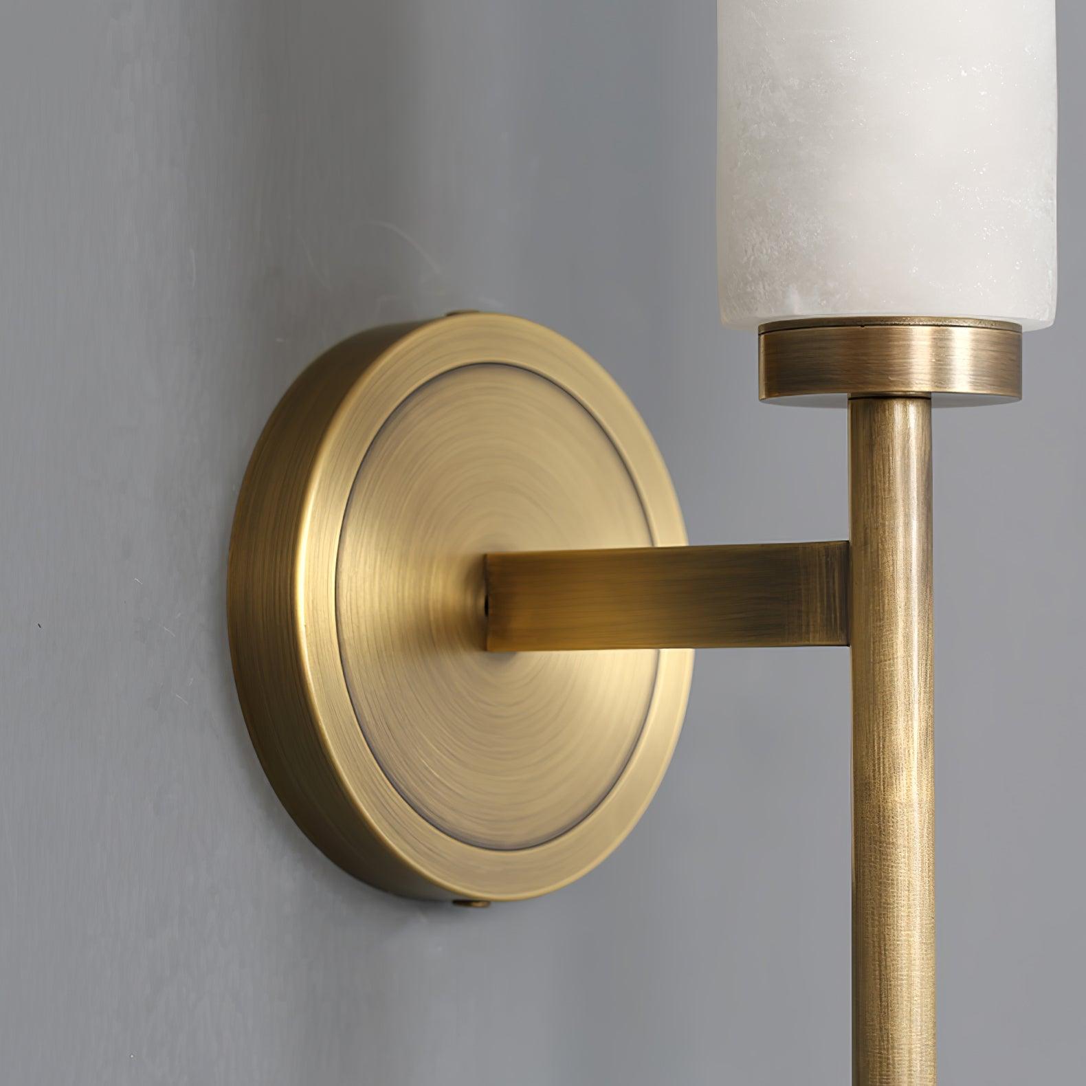 Jern Art Deco Alabaster Wall Lamp - Lamp Copper