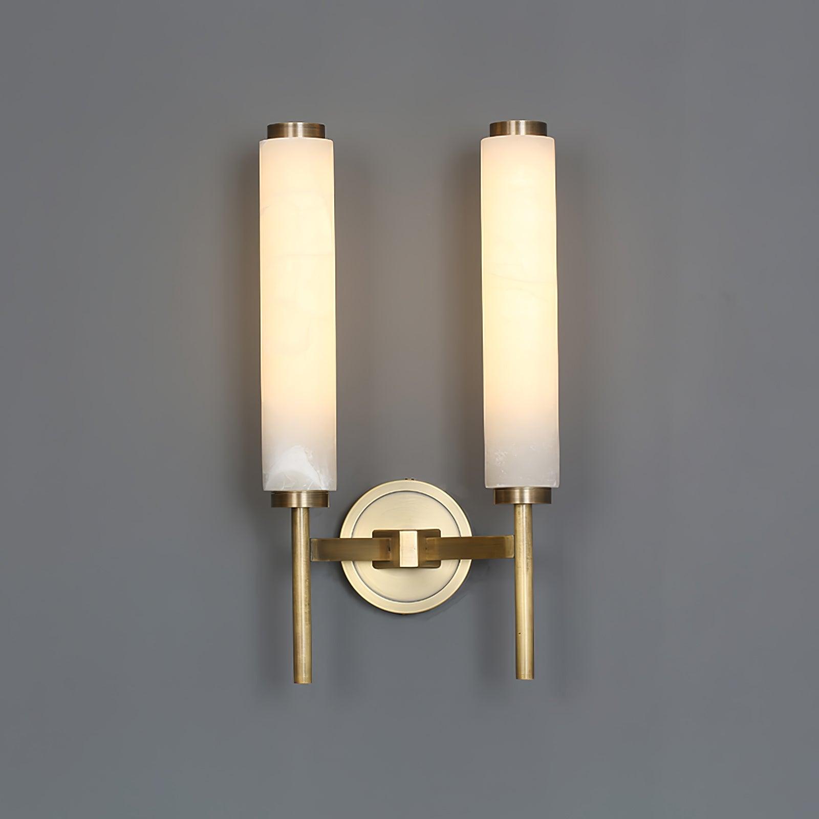 Jern Art Deco Alabaster Wall Lamp - Lamp Copper