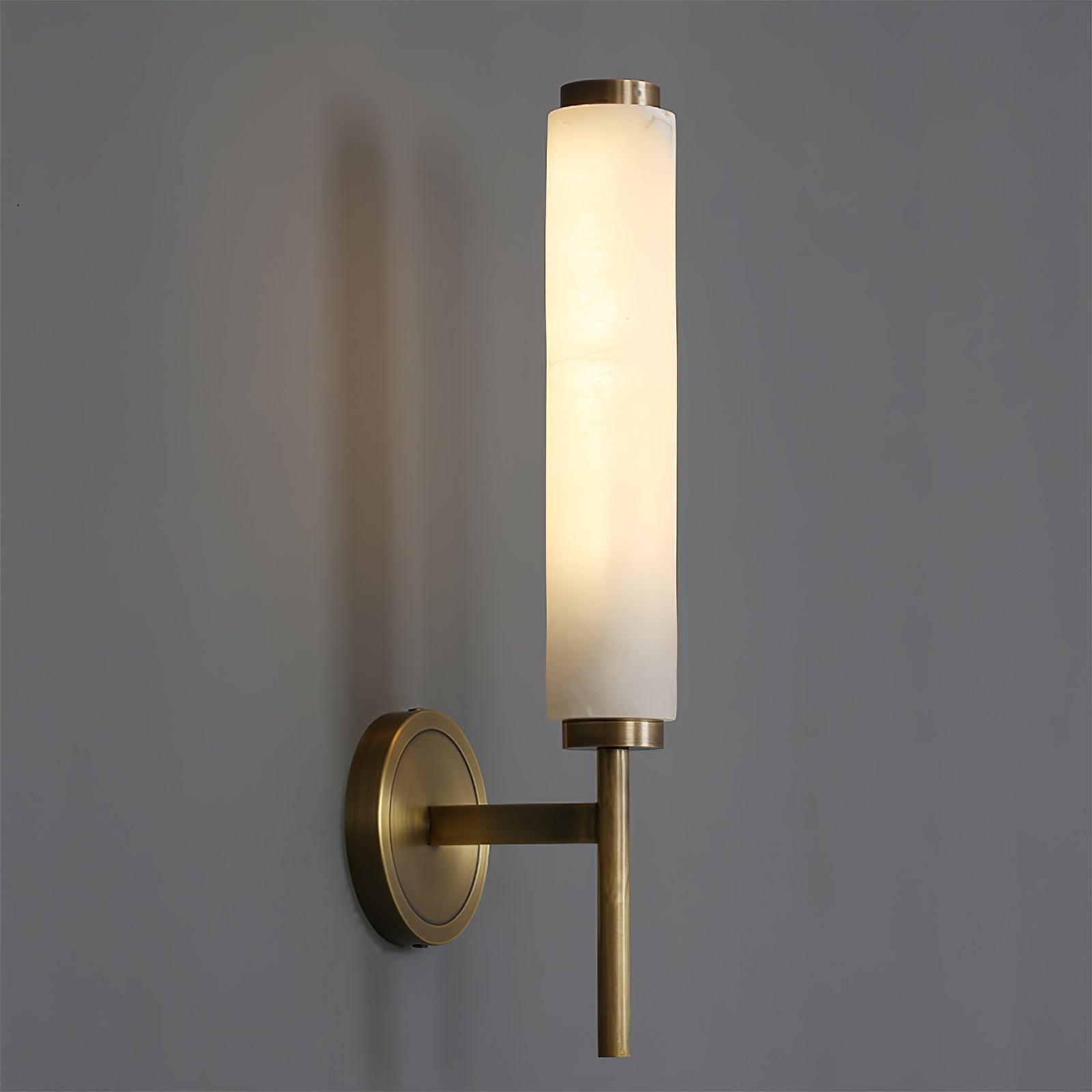 Jern Art Deco Alabaster Wall Lamp - Lamp Copper