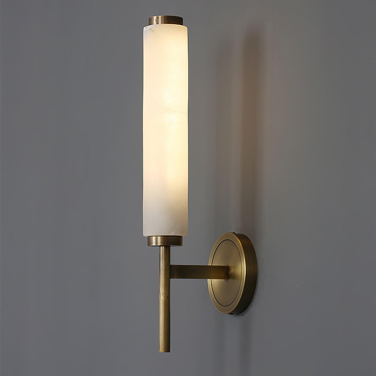 Jern Art Deco Alabaster Wall Lamp - Lamp Copper