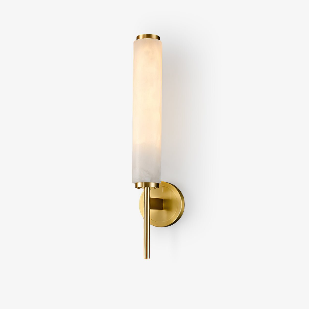 Jern Art Deco Alabaster Wall Lamp - Lamp Copper