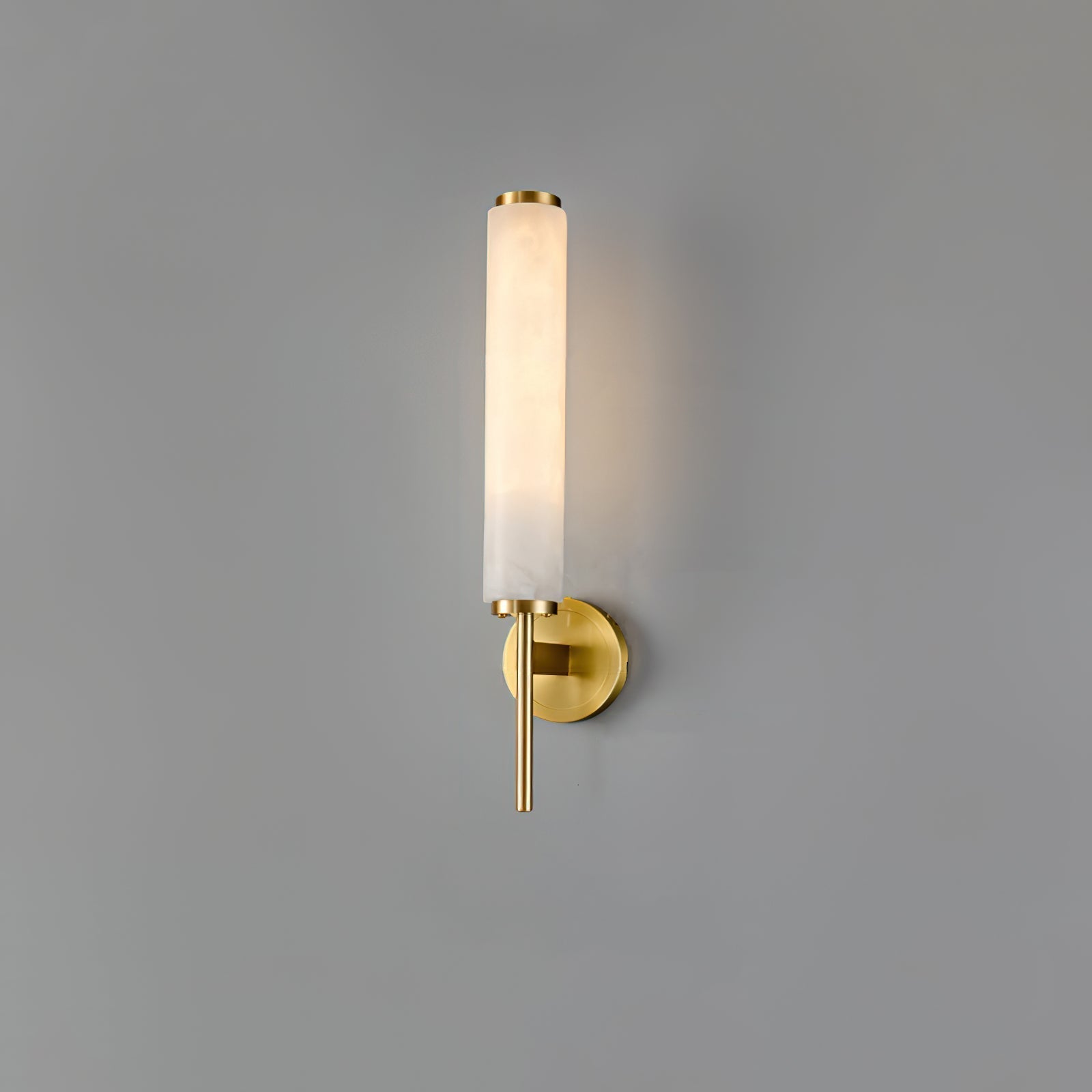 Jern Art Deco Alabaster Wall Lamp - Lamp Copper