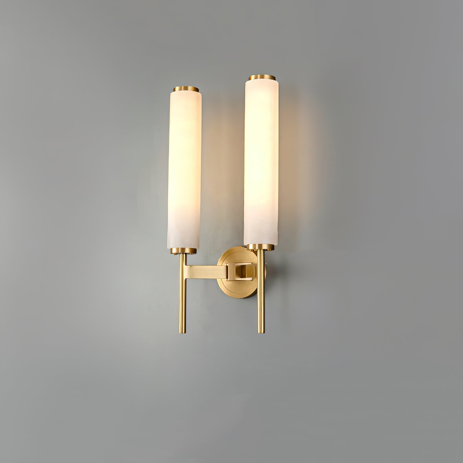 Jern Art Deco Alabaster Wall Lamp - Lamp Copper