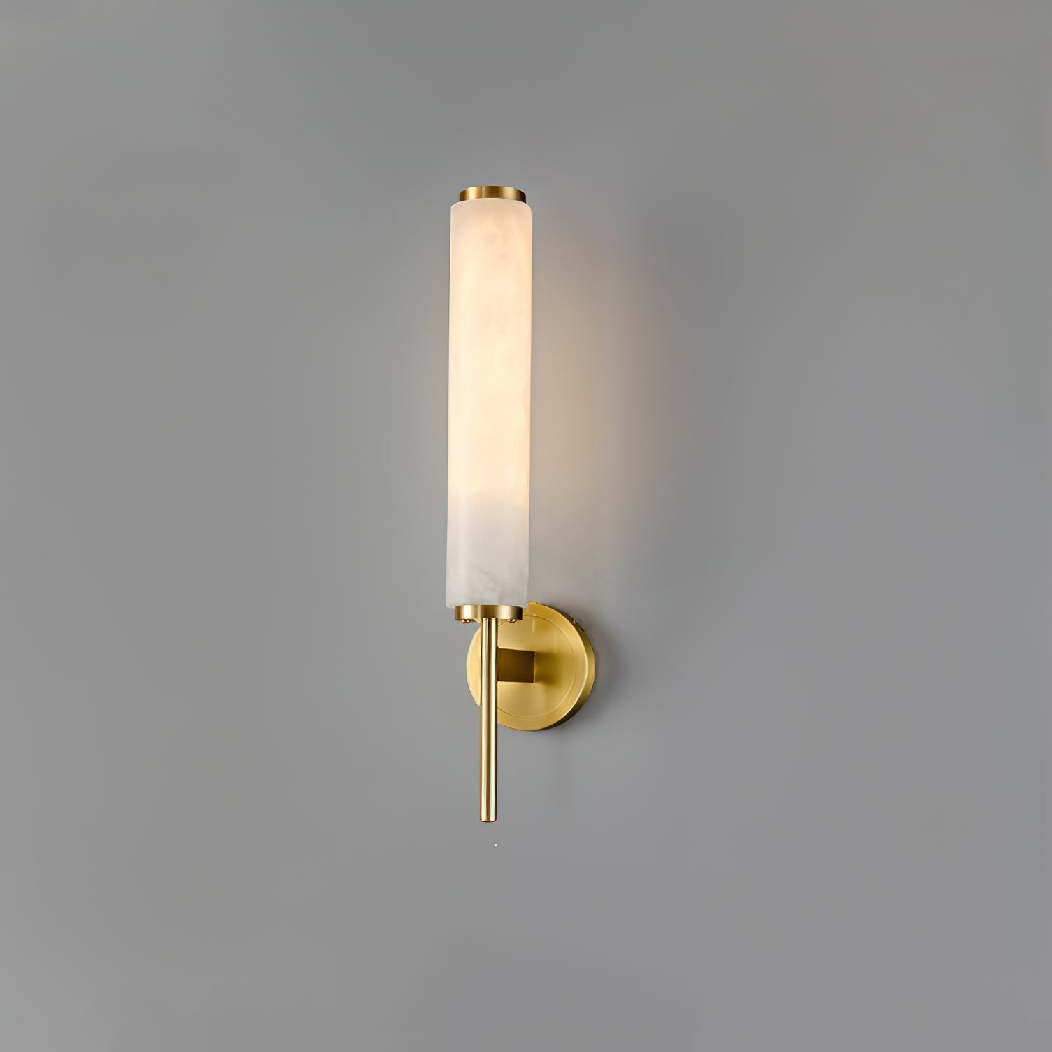 Jern Art Deco Alabaster Wall Lamp - Lamp Copper