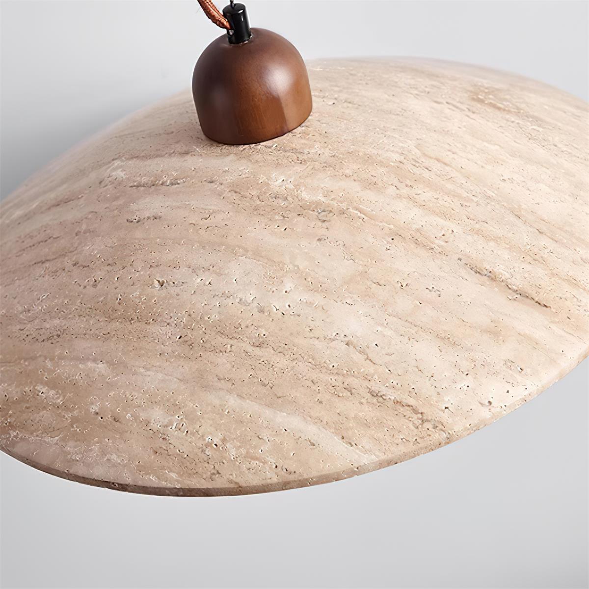 Ritta Pendant Lamp Travertine Minimalist - Lamp Copper