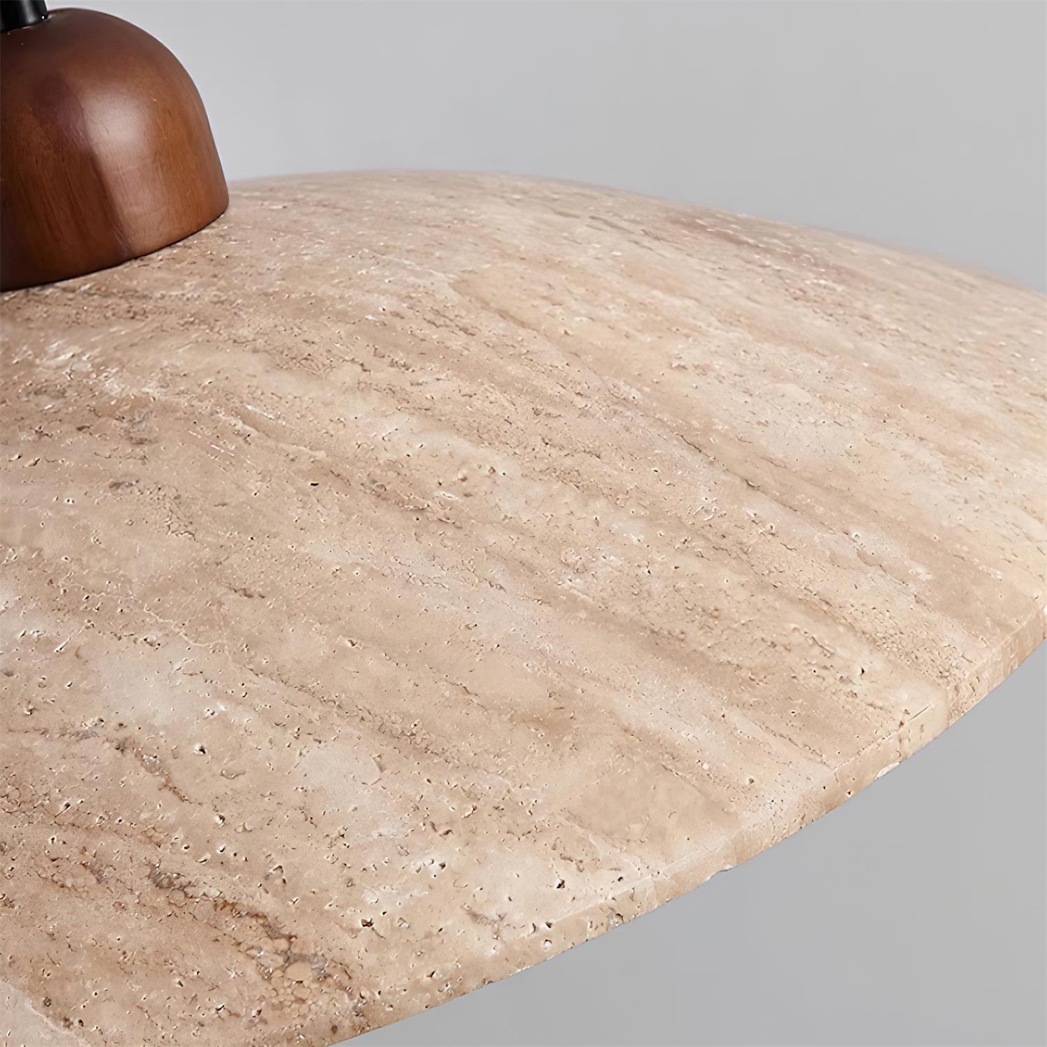 Ritta Pendant Lamp Travertine Minimalist - Lamp Copper