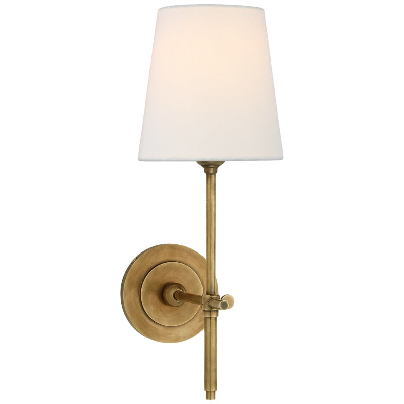 Theodore Wall Lamp Brass Fabric - Lamp Copper