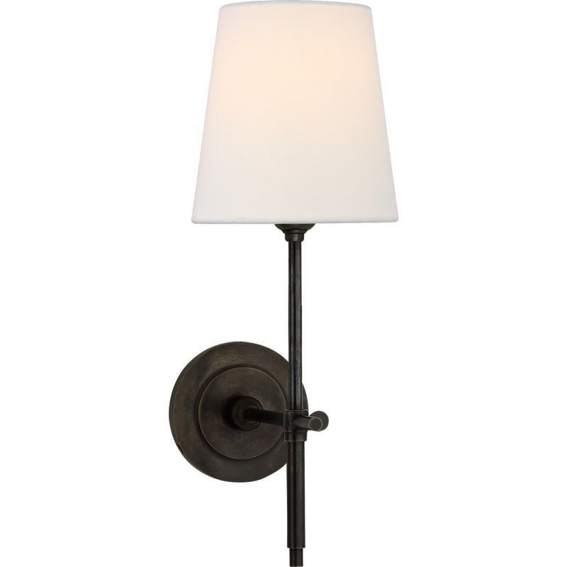 Theodore Wall Lamp Brass Fabric - Lamp Copper