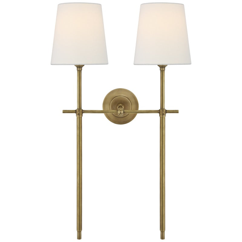 Theodore Wall Lamp Brass Fabric - Lamp Copper