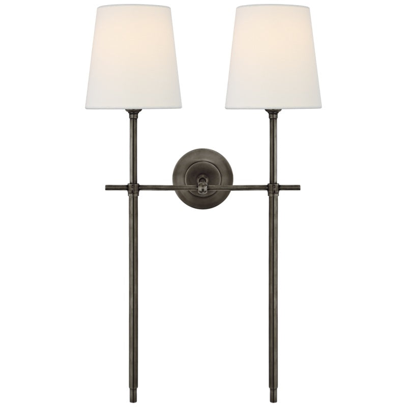 Theodore Wall Lamp Brass Fabric - Lamp Copper