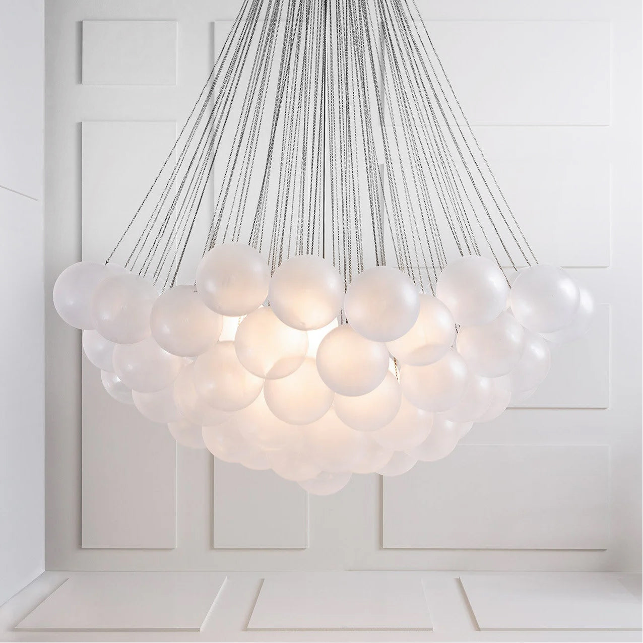 Fayne Glass Globe Pendant Light Bubble - Lamp Copper
