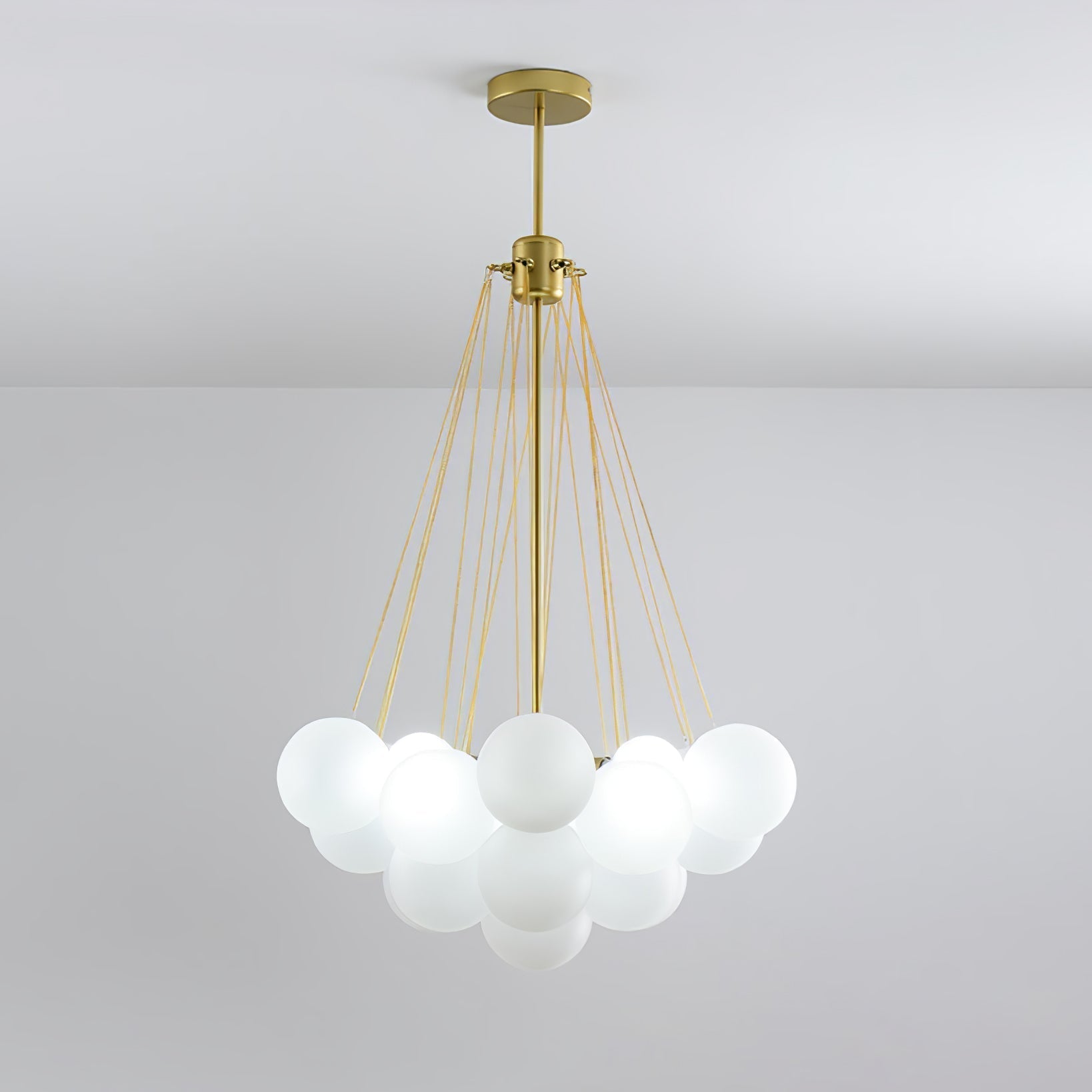 Fayne Glass Globe Pendant Light Bubble - Lamp Copper