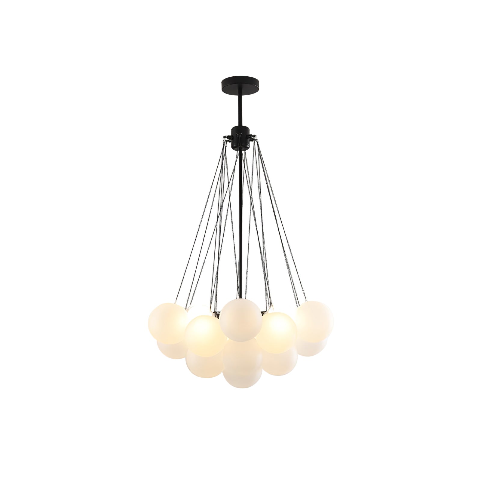 Fayne Glass Globe Pendant Light Bubble - Lamp Copper