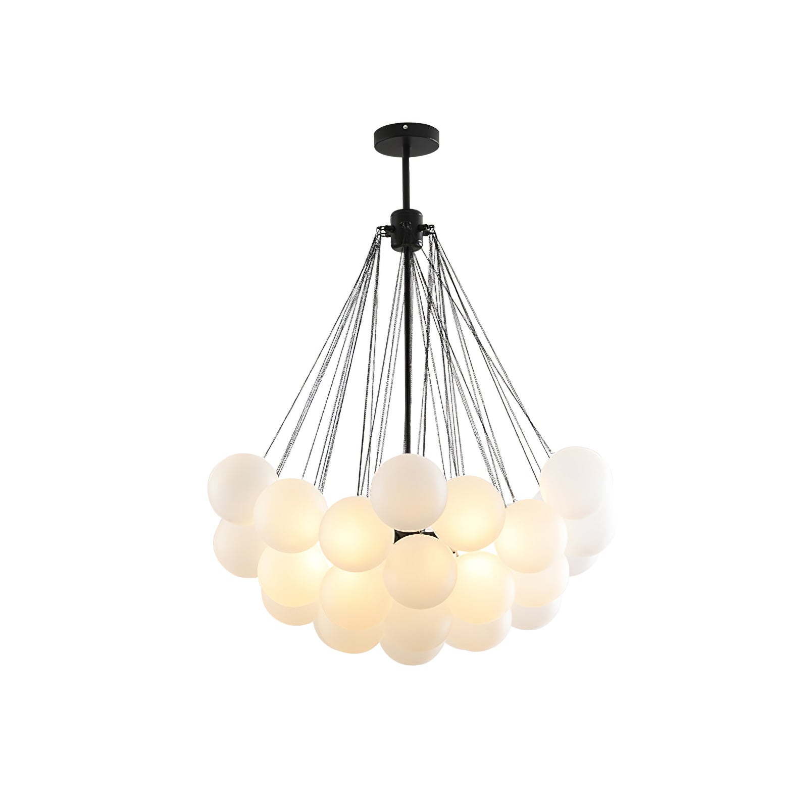 Fayne Glass Globe Pendant Light Bubble - Lamp Copper