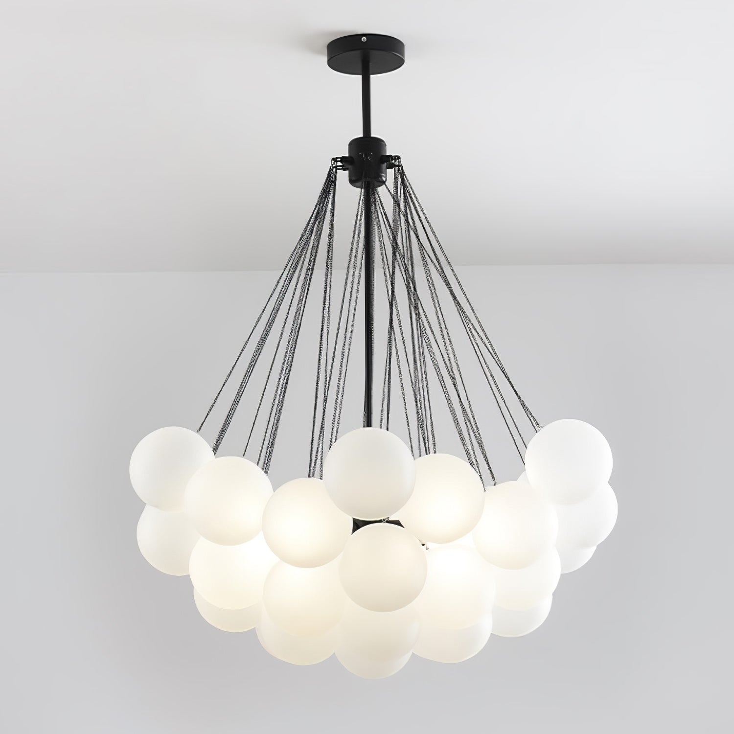 Fayne Glass Globe Pendant Light Bubble - Lamp Copper