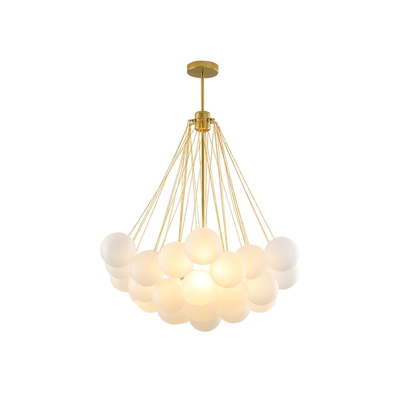 Fayne Glass Globe Pendant Light Bubble - Lamp Copper