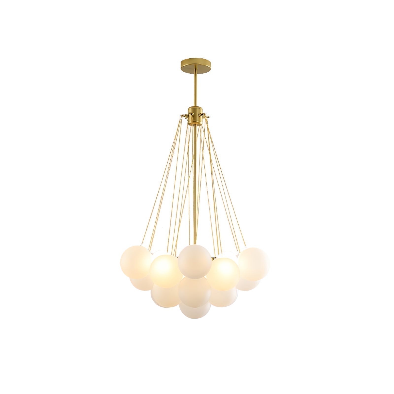 Fayne Glass Globe Pendant Light Bubble - Lamp Copper