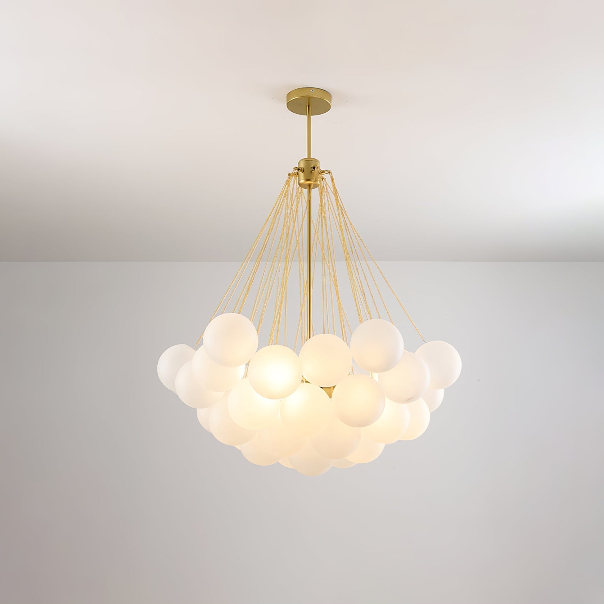Fayne Glass Globe Pendant Light Bubble - Lamp Copper