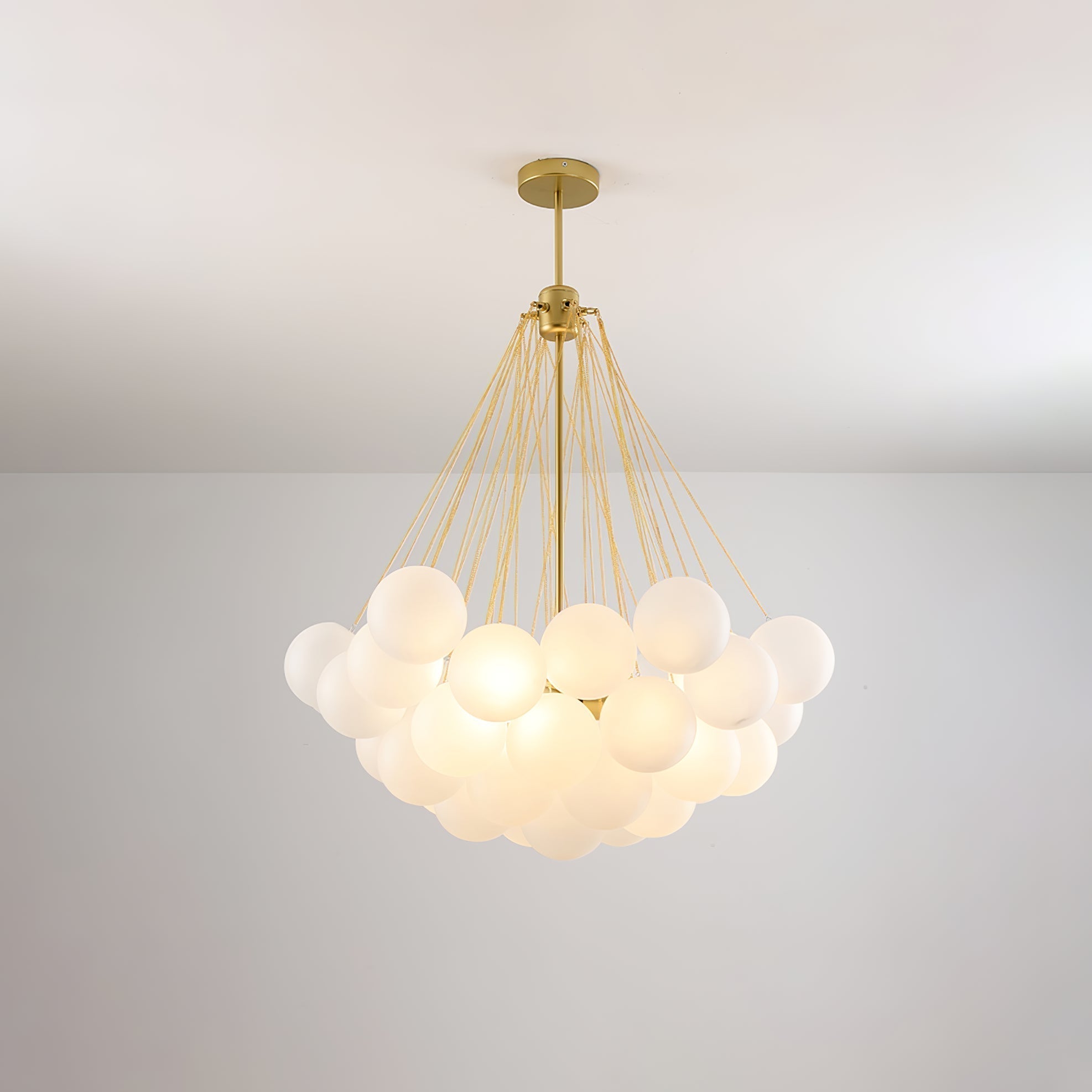 Fayne Glass Globe Pendant Light Bubble - Lamp Copper