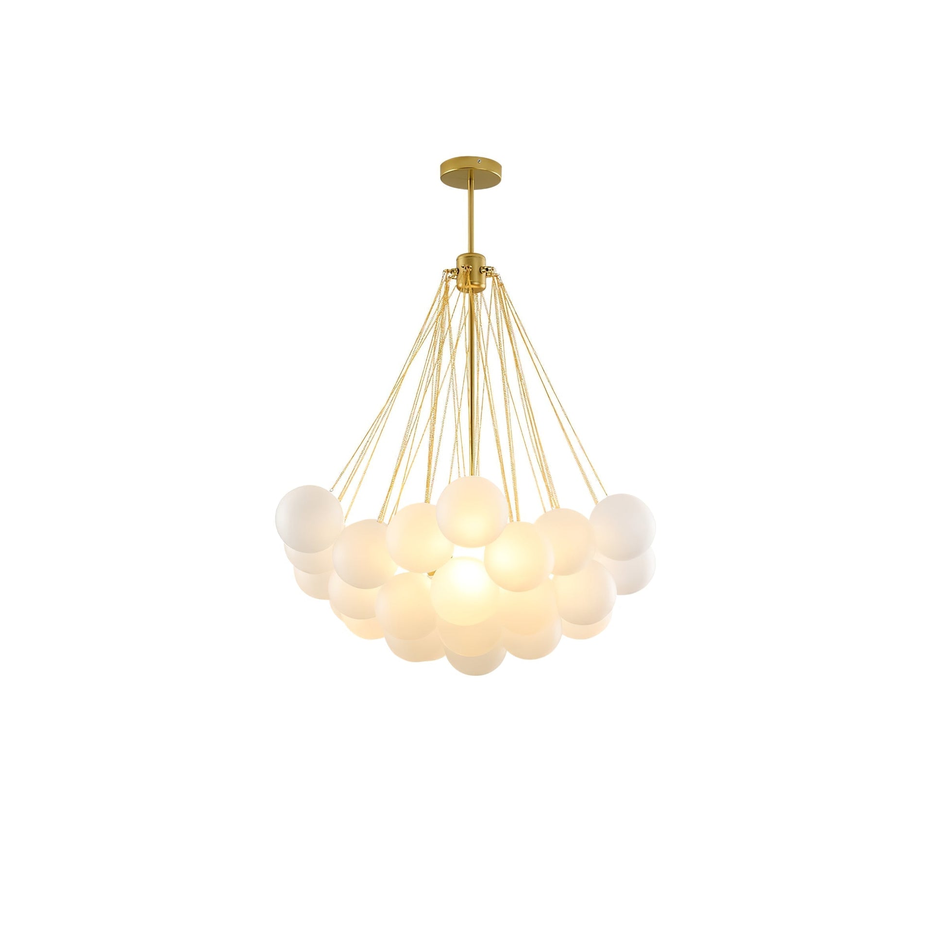 Fayne Glass Globe Pendant Light Bubble - Lamp Copper