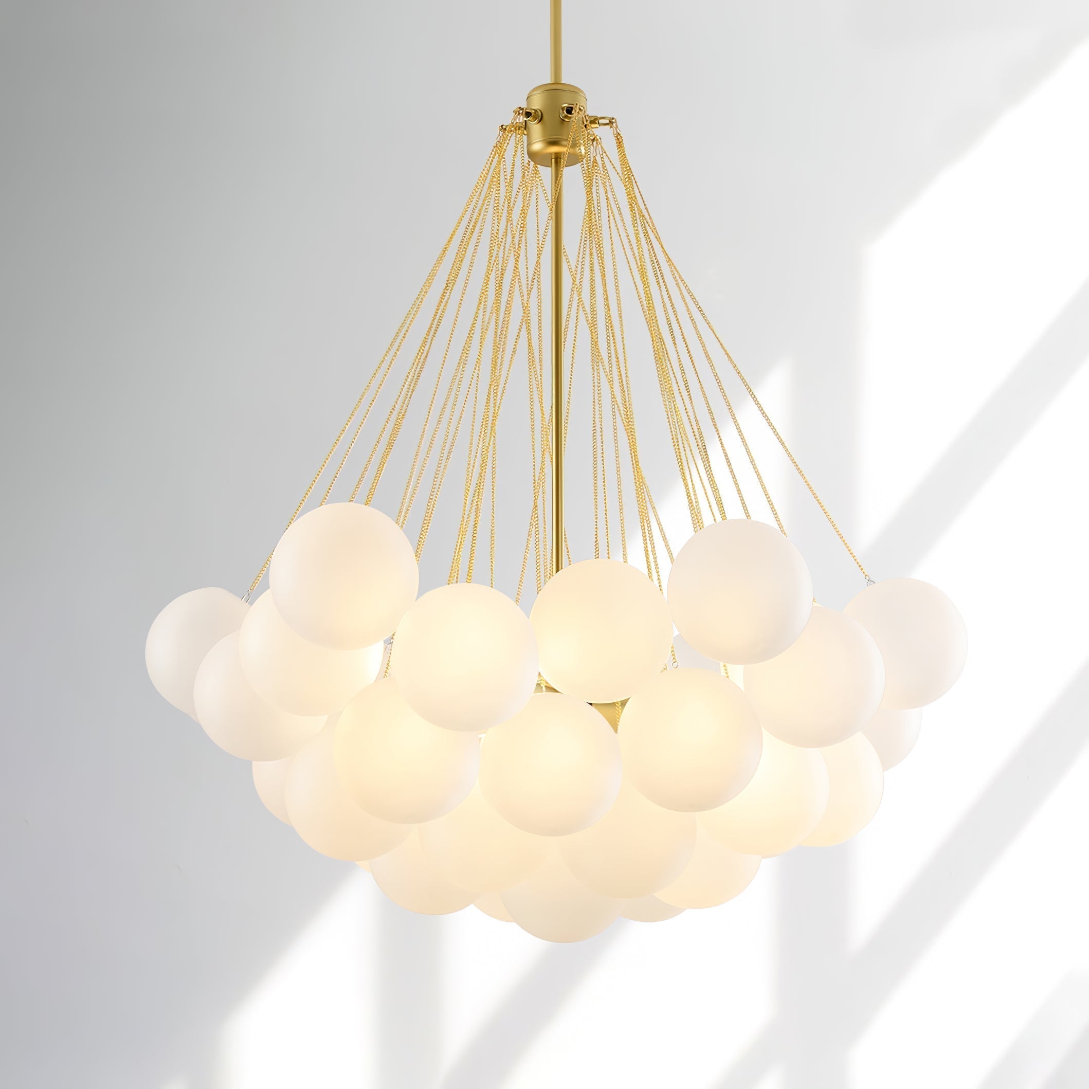 Fayne Glass Globe Pendant Light Bubble - Lamp Copper