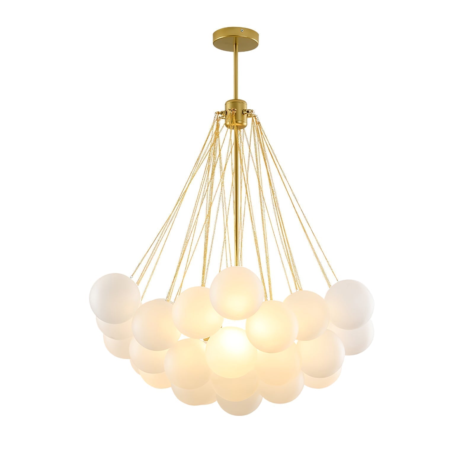 Fayne Glass Globe Pendant Light Bubble - Lamp Copper