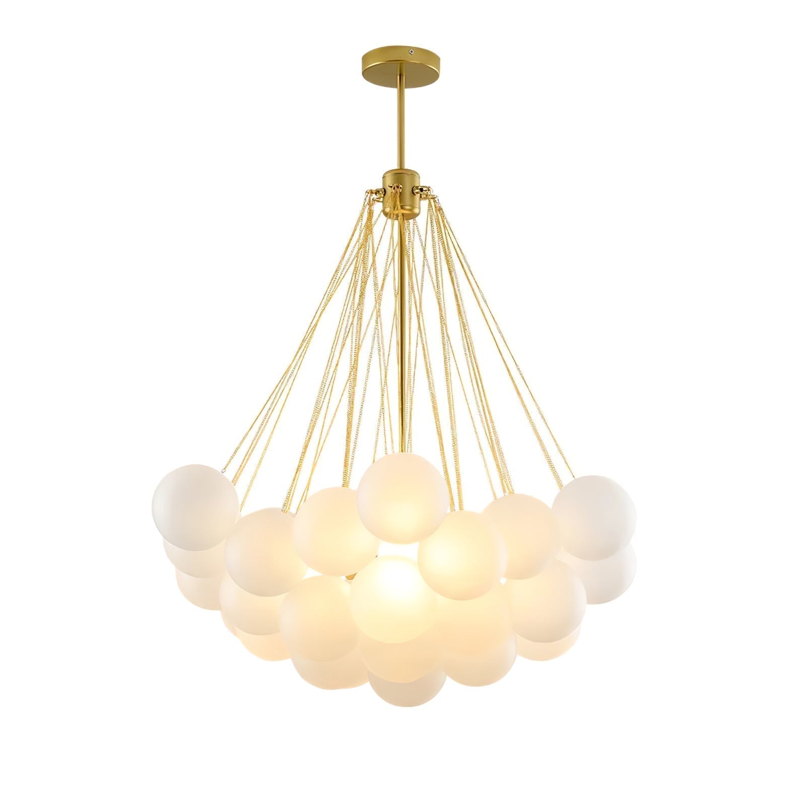 Fayne Glass Globe Pendant Light Bubble - Lamp Copper