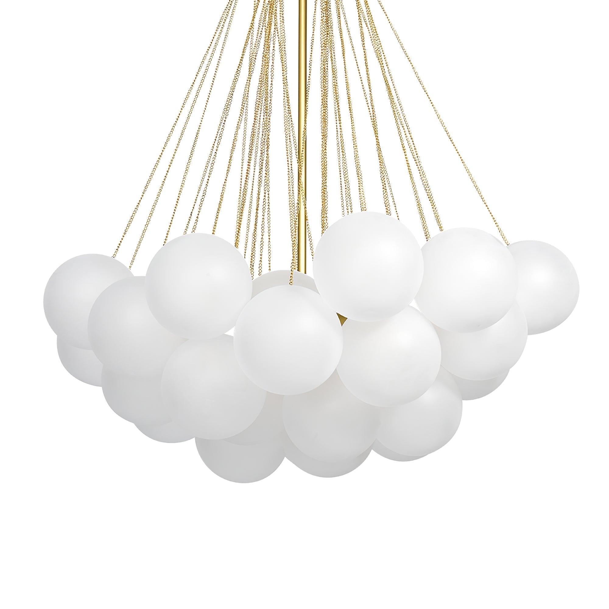 Fayne Glass Globe Pendant Light Bubble - Lamp Copper