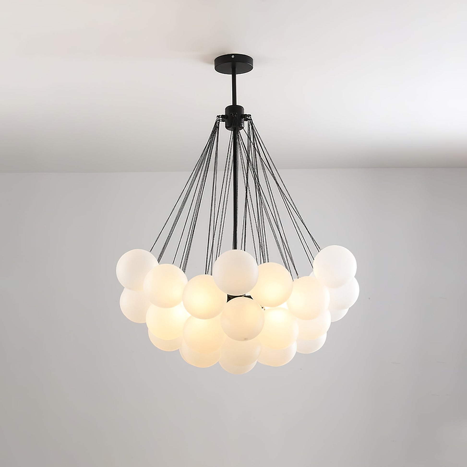 Fayne Glass Globe Pendant Light Bubble - Lamp Copper
