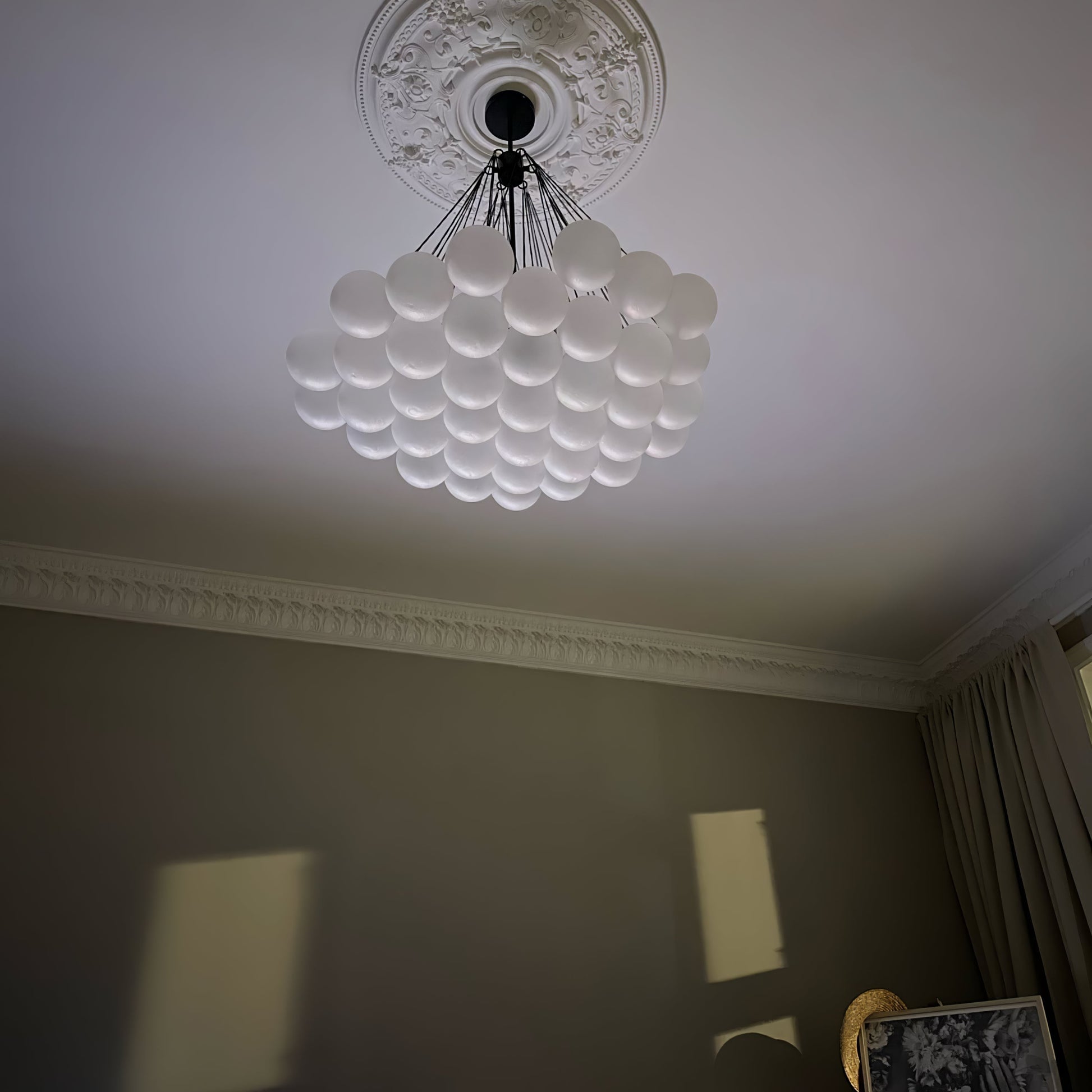 Fayne Glass Globe Pendant Light Bubble - Lamp Copper