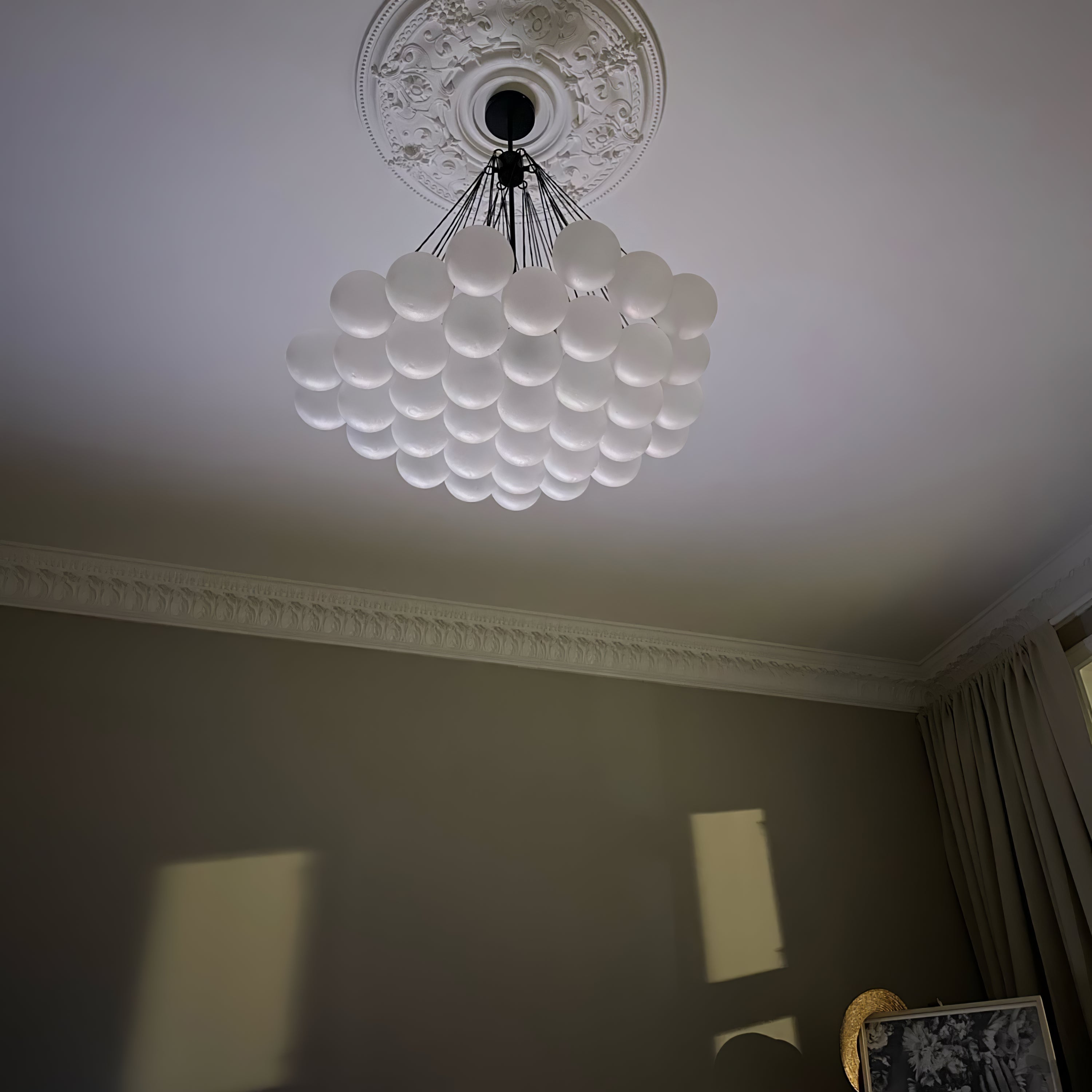 Fayne Glass Globe Pendant Light Bubble - Lamp Copper