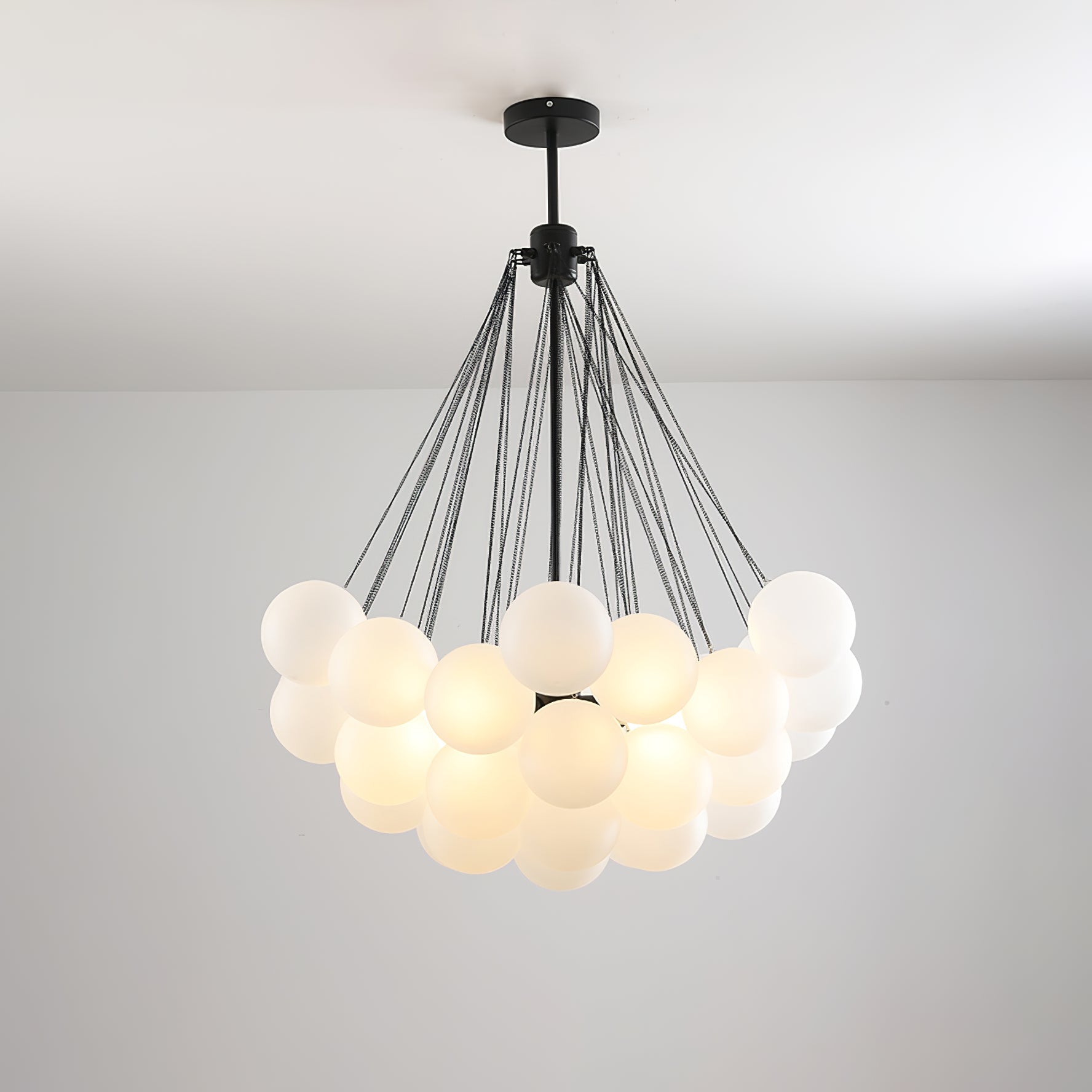 Fayne Glass Globe Pendant Light Bubble - Lamp Copper
