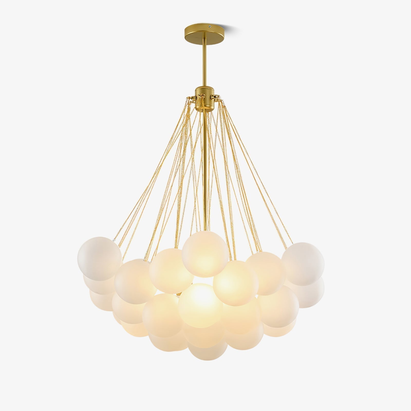 Fayne Glass Globe Pendant Light Bubble - Lamp Copper