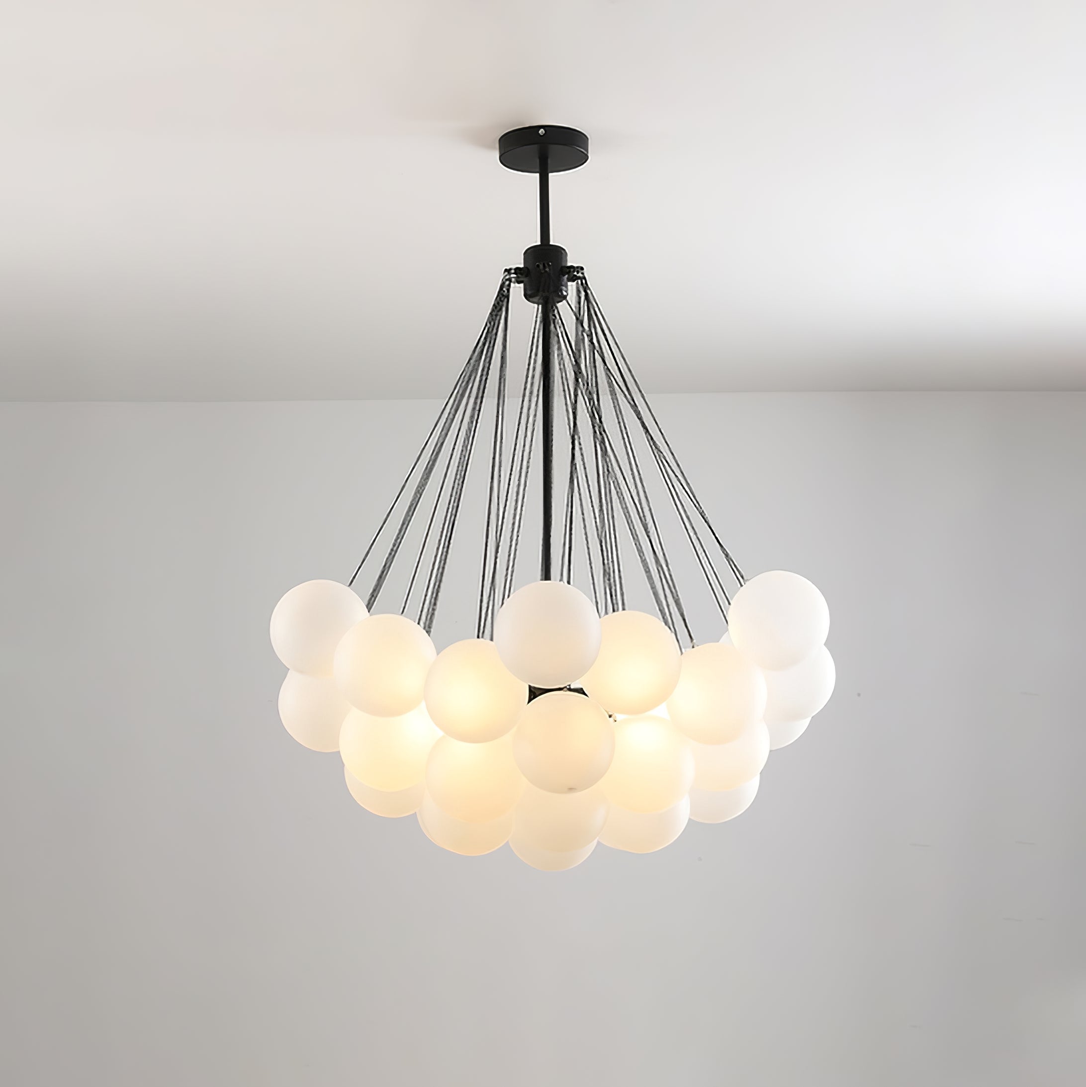 Fayne Glass Globe Pendant Light Bubble - Lamp Copper