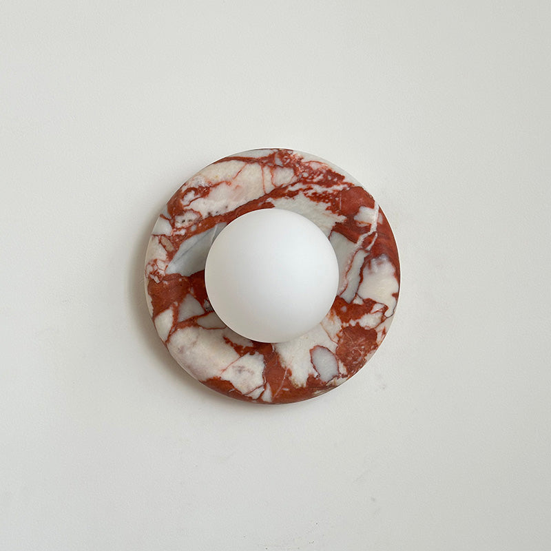 Avi Marble Indoor Wall Sconce - Lamp Copper