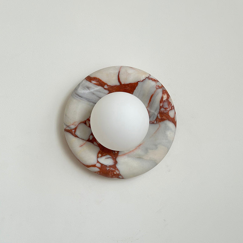 Avi Marble Indoor Wall Sconce - Lamp Copper