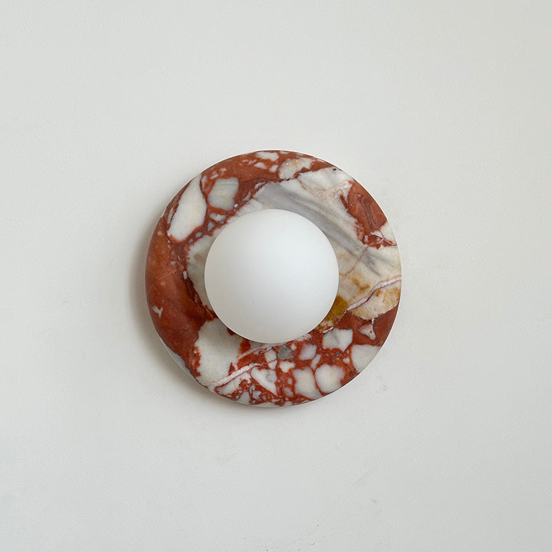 Avi Marble Indoor Wall Sconce - Lamp Copper