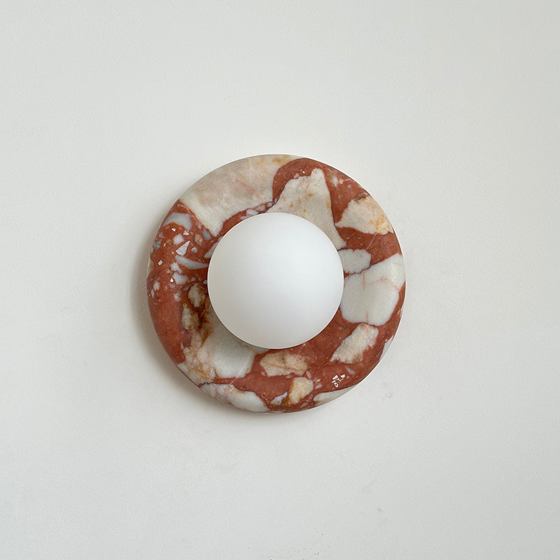 Avi Marble Indoor Wall Sconce - Lamp Copper