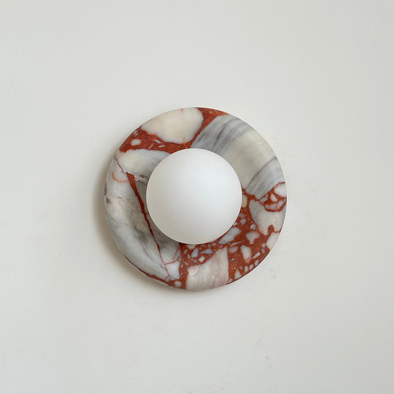 Avi Marble Indoor Wall Sconce - Lamp Copper