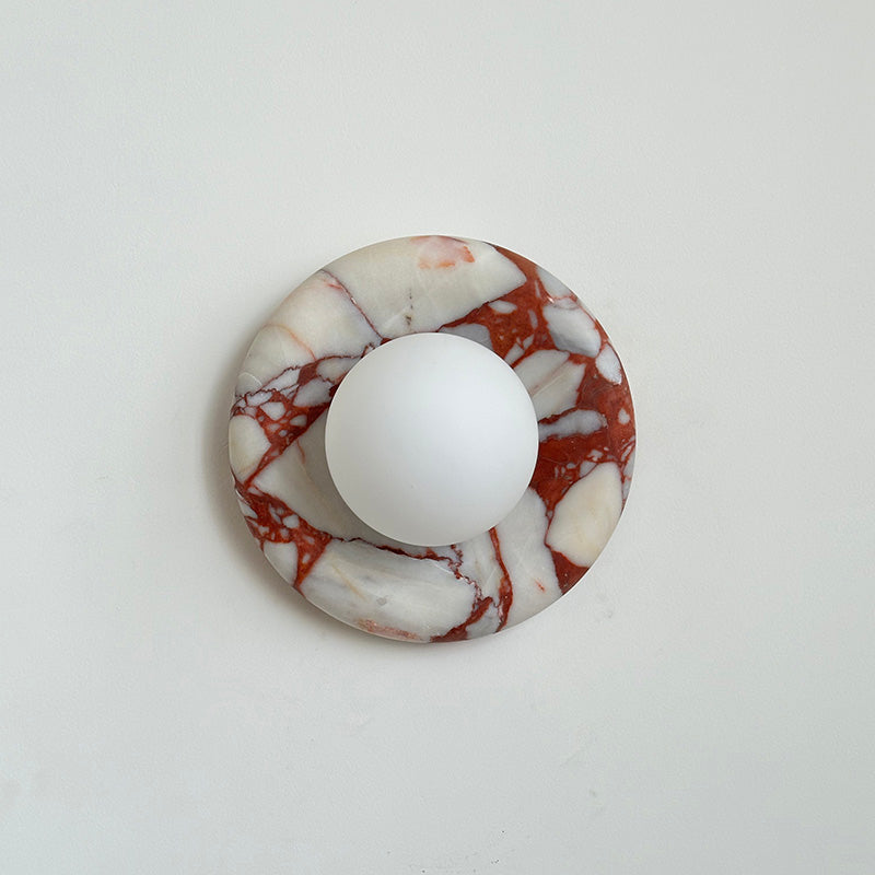 Avi Marble Indoor Wall Sconce - Lamp Copper