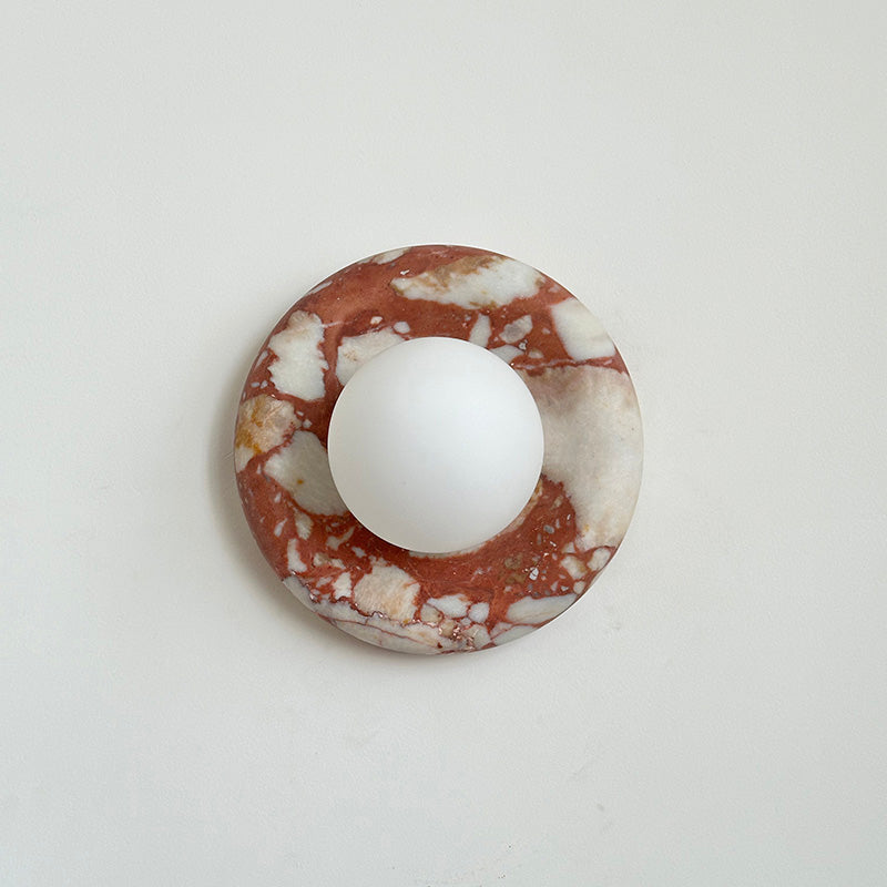 Avi Marble Indoor Wall Sconce - Lamp Copper