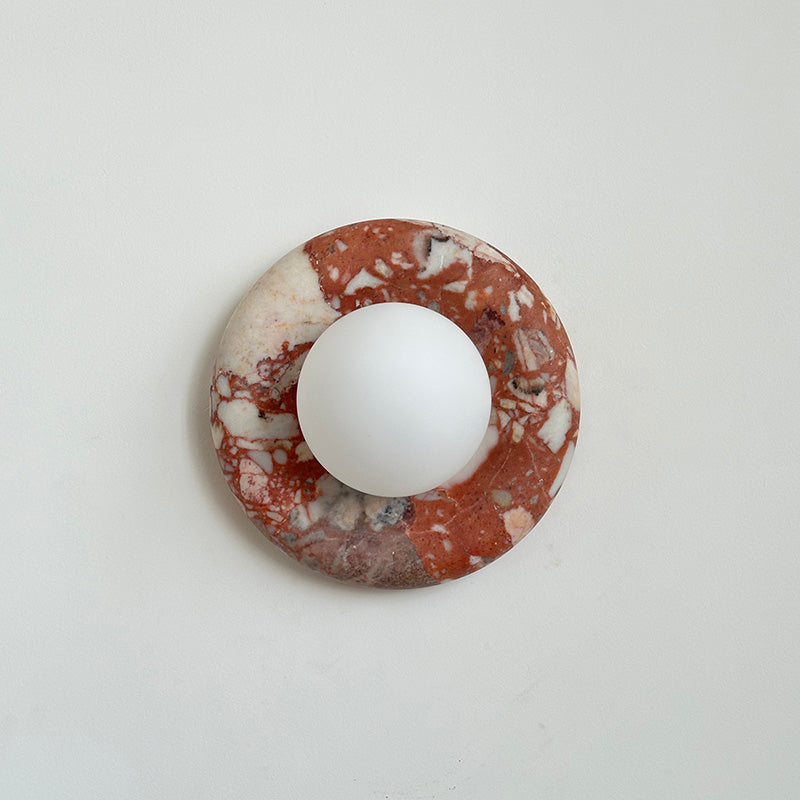 Avi Marble Indoor Wall Sconce - Lamp Copper
