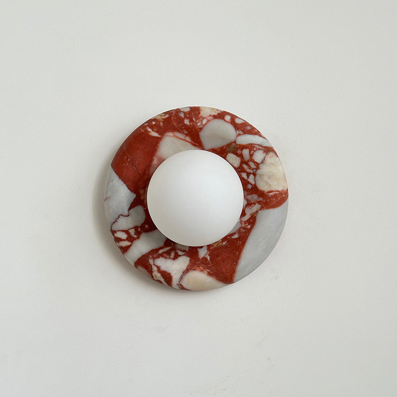 Avi Marble Indoor Wall Sconce - Lamp Copper
