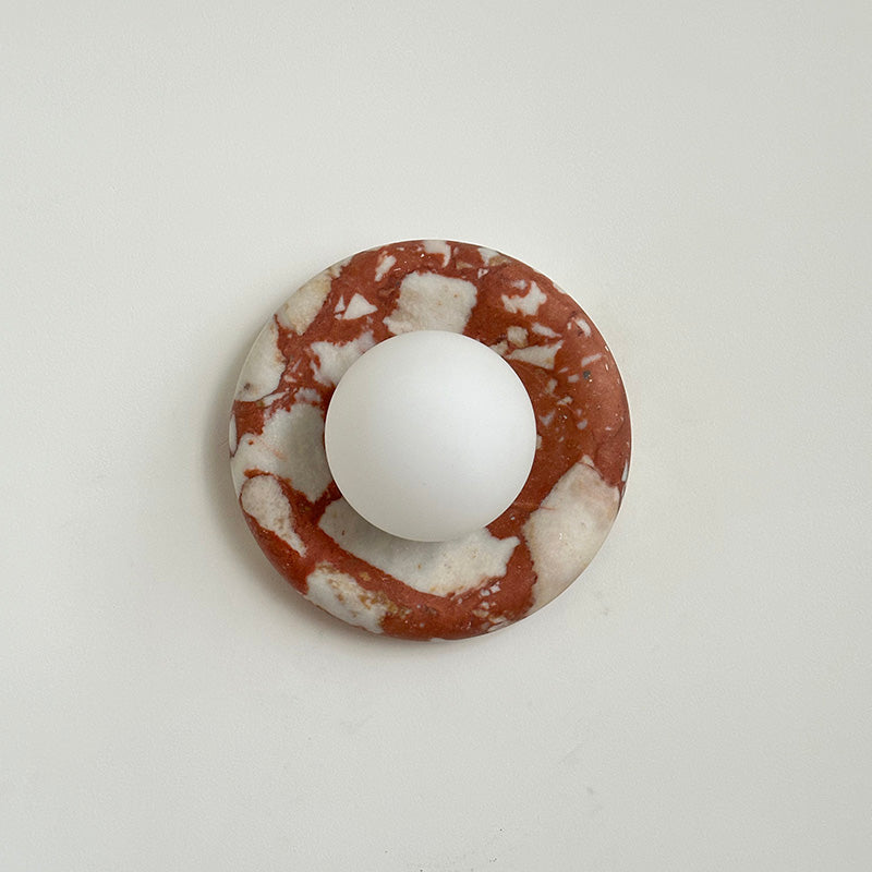 Avi Marble Indoor Wall Sconce - Lamp Copper