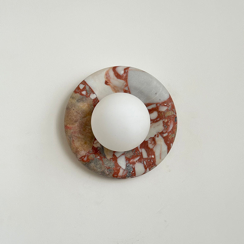 Avi Marble Indoor Wall Sconce - Lamp Copper