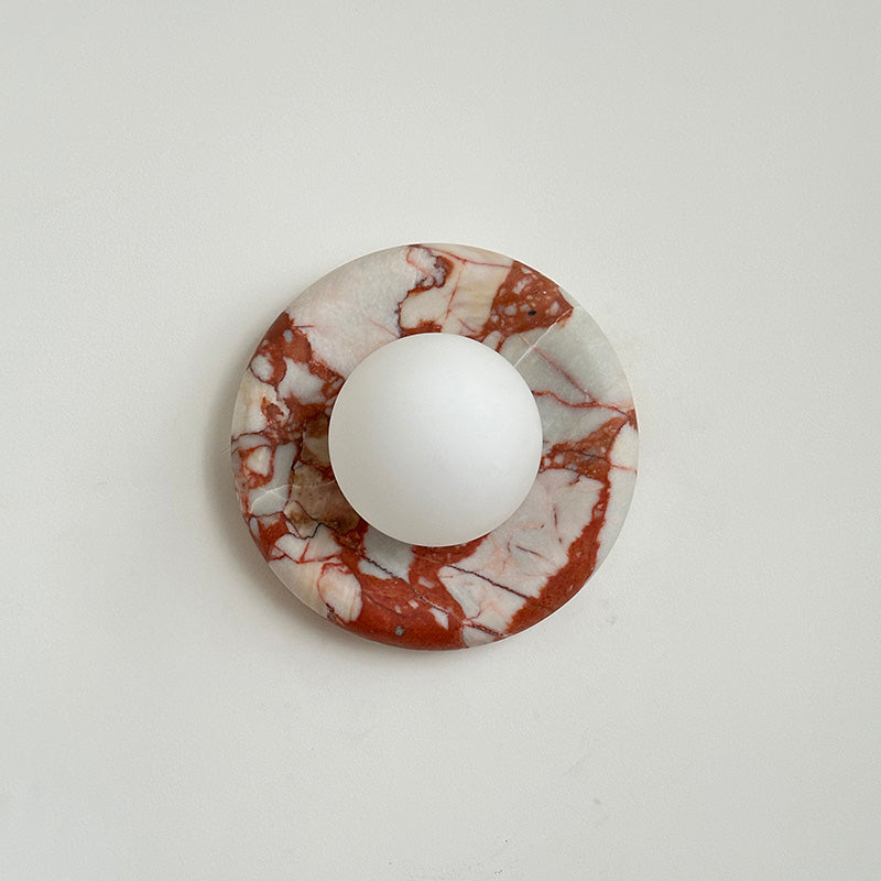 Avi Marble Indoor Wall Sconce - Lamp Copper
