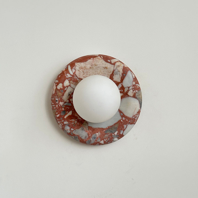 Avi Marble Indoor Wall Sconce - Lamp Copper